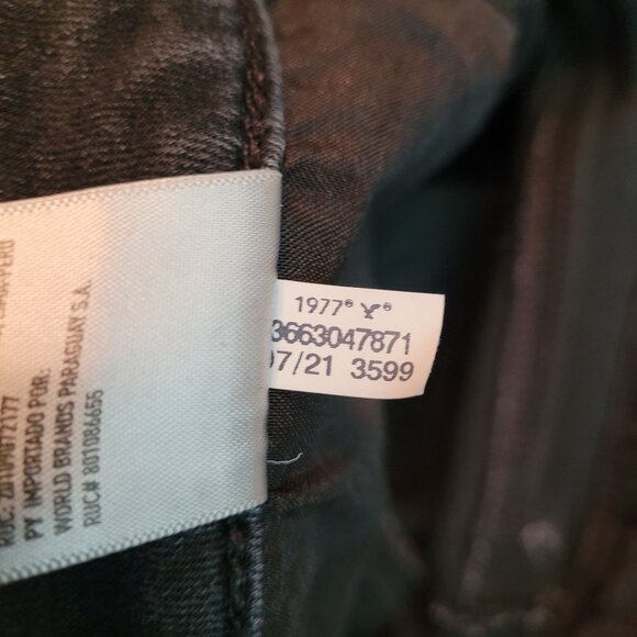 American Eagle Jeans 6 R Next Level Stretch Jeggings Super Hi Rise Black - Picture 7 of 11